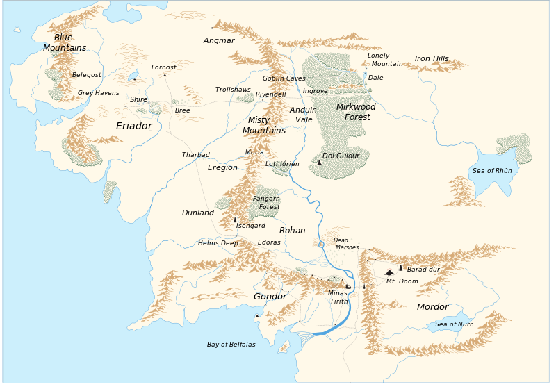 Map of Middle-Earth